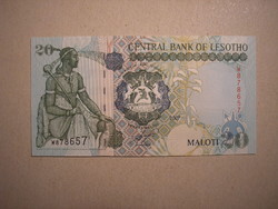 Lesotho-20 Maloti 2007 UNC