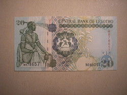 Lesotho-20 maloti 2007 unc