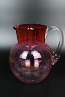 Pink glass jug