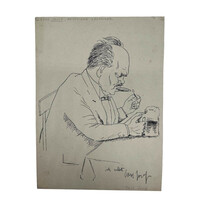 Carl josef (1877 - ?): Cigar lighter (caricature)f00364