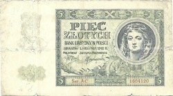5 zloty 1941 Lengyelország