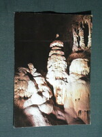 Postcard, aggtelek fortune teller, Baradla stalactite cave, Chinese pagoda stalactite
