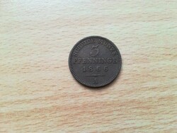 Németország  - Poroszország 3 Pfennig 1866 A