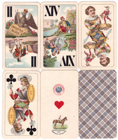 181. Tarokk kártya Piatnik 1930 körül Kromolitográfia