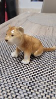 Royal dux porcelain lion cub.