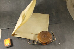 1898 doctoral parchment diploma with wax seal 607