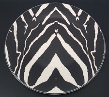 Tányér, dísztányér Roberto Cavalli dzsungel tematika, zebra