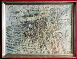 László Patay (1932 - 2002): winter reed hunting