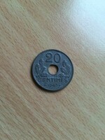 France 20 centimes 1943 zn vichy state