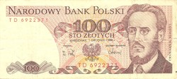 100 Zloty zlotych 1988 Poland