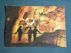 Postcard, detail of abaliget stalactite cave