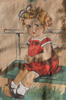 Berta hummel: little girl on the bench