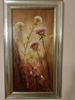 Vízer Júlia virágok festménye