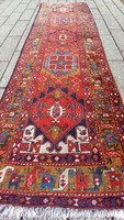 Antique hand-knotted Karadja carpet is negotiable