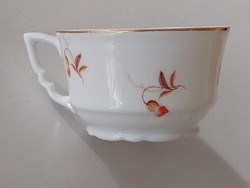 Old Zsolnay porcelain cup with flowers 1 pc