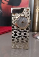 Vintage Swiss made lighter with 17 stone mechanical watch
