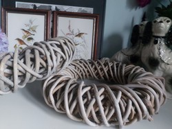 Beautiful, rustic 40 cm, thick cane wreath