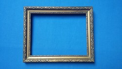 Old gilded wooden picture frame