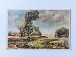 Old art postcard landscape