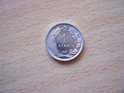 Törökország  1 Lira 1981  aUNC