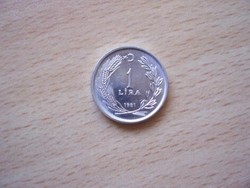 Turkey 1 lira 1981 aunc