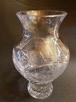 Ólomkristály szőlőmintás váza