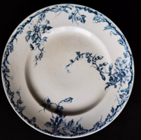 Antique. K. G. Luneville earthenware serving plate centerpiece