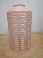 Retro pink glass lampshade