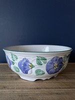 Herend majolica petunia salad bowl