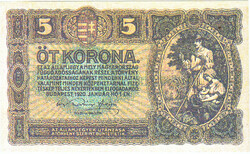 Magyaroeszág 5 korona REPLIKA 1920