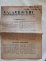 1956 Galambsport újság