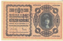 Hungary 2000 crown model replica 1914 unc