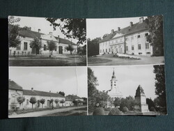 Képeslap, Bóly,mozaik részletek,Batthyány-Montenuovo-kastély,emlékmű,községháza