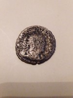 Valerian. Roman silver denarius! F hold.