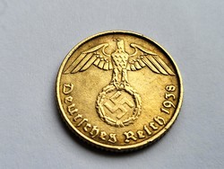 III. Empire beautiful bronze 5 pfennig 1938 a.