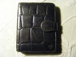 Vintage mulberry black congo leather wallet notebook