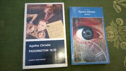 2 Agatha book-agartha christie paddington 16:59, hours, 1988/1990