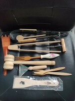 Wooden kitchen utensils - vitange - retro only in one.