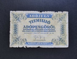 Ten million tax stamps 1946, g+