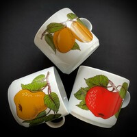 Alföldi 3 display fruit mugs apple pear peach