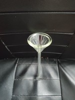 Glass funnel thick glass - 6 cm diameter - 20 cm long.