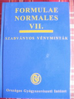 Formulae normales VII. - szabványos vényminták -