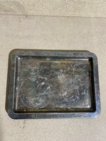 Alpaca tray, heavy, size 31 x 23 cm rarity, for festive table.2284