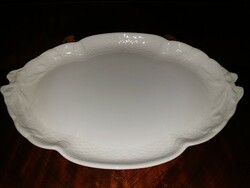 White ribbon tray from Herend