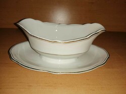 Antique Zsolnay porcelain saucer, sauce cup, bowl (20/d)