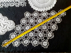 2 pcs. Crochet lace tablecloth.