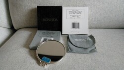 Vintage oneida Japanese silver plated compact vanity mirror in original packaging