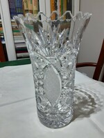 Large crystal vase