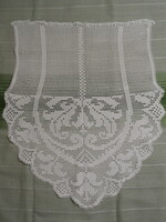 Hand crocheted tulip lace stained glass curtain
