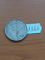 Turkey 50 lira 1987 mustafa kemal atatürk, copper-zinc-nickel 1360